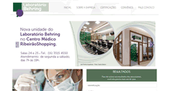 Desktop Screenshot of laboratoriobehring.com.br